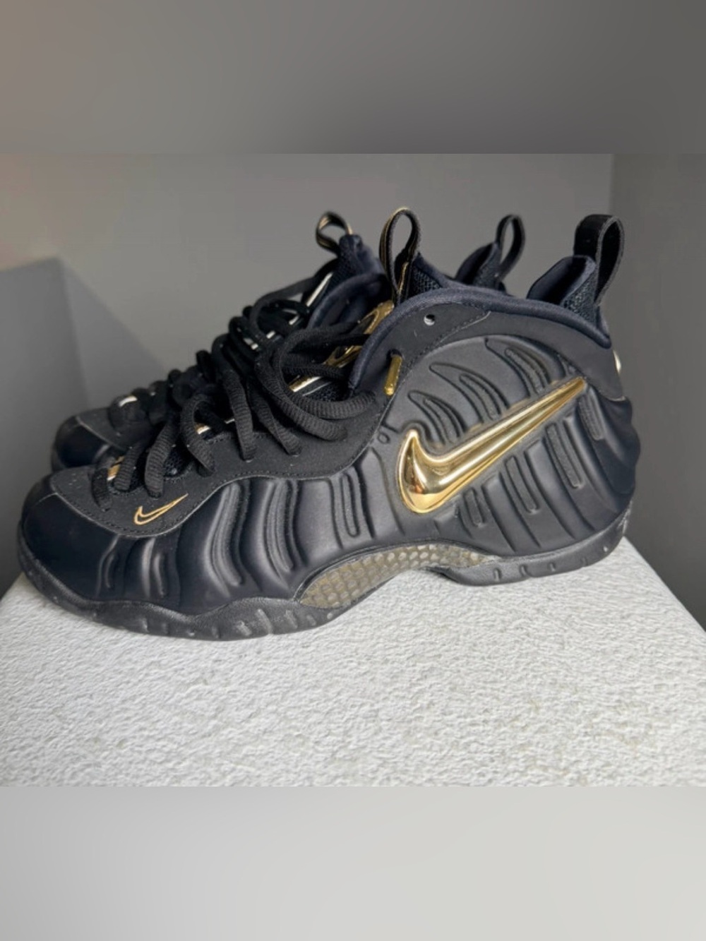 The Nike Air Foamposite Pro "Black Metallic Gold"